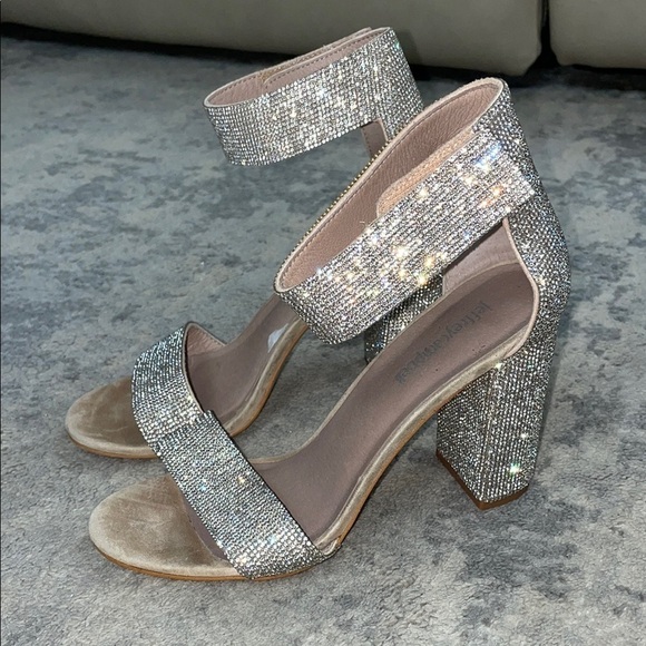 Jeffrey Campbell Kassidy Heels Sparkle Crystals Silver Party Glam NYE Sz 7 - Picture 4 of 15
